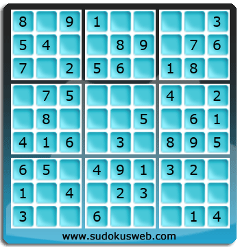 Sudoku de Nivel Muy Fácil