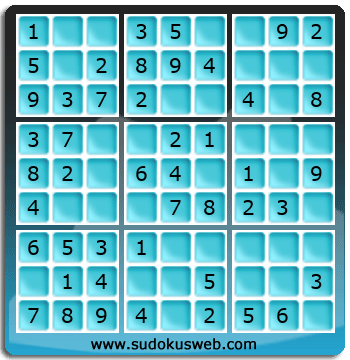 Sudoku de Nivell Molt Fàcil Sudoku de Nivell Molt Fàcil