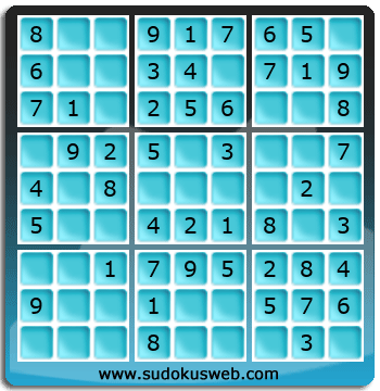 Nivel Muito Facil de Sudoku Nivel Muito Facil de Sudoku