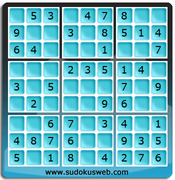 Nivel Muito Facil de Sudoku Nivel Muito Facil de Sudoku
