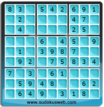 Sudoku de Niveau Très Facile Sudoku de Niveau Très Facile