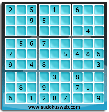 Sudoku von mittelmässiger höhe