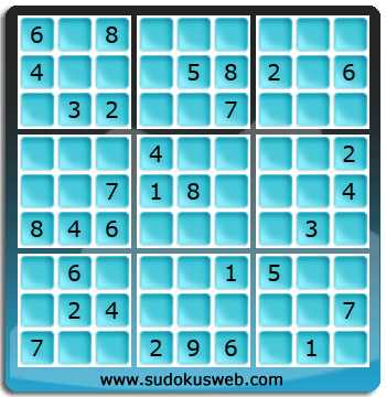 Sudoku von mittelmässiger höhe