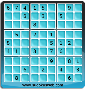 Sudoku von mittelmässiger höhe