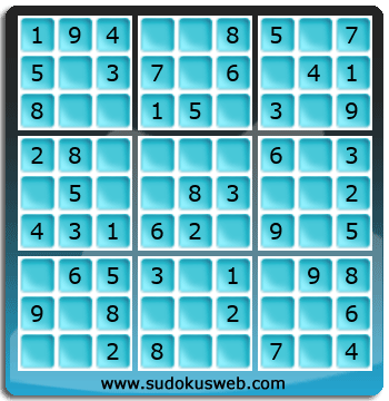 Sudoku de Nivell Molt Fàcil Sudoku de Nivell Molt Fàcil