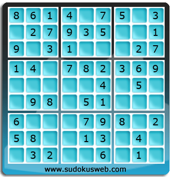 Nivel Muito Facil de Sudoku Nivel Muito Facil de Sudoku