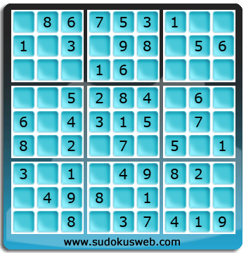 Nivel Muito Facil de Sudoku Nivel Muito Facil de Sudoku