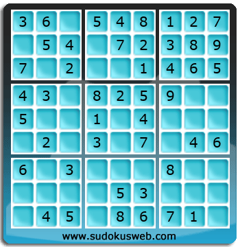 Sudoku de Nivel Muy Fácil Sudoku de Nivel Muy Fácil