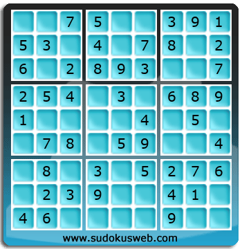 Sudoku de Nivel Muy Fácil Sudoku de Nivel Muy Fácil