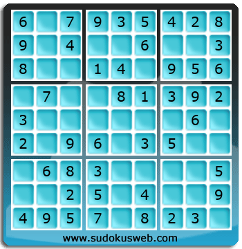 Sudoku de Niveau Très Facile Sudoku de Niveau Très Facile
