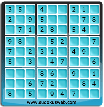 가장 쉬운 단계의 스도쿠