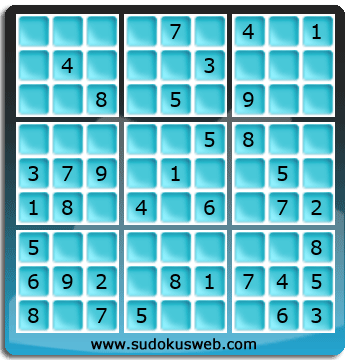 Nivel Facil de Sudoku