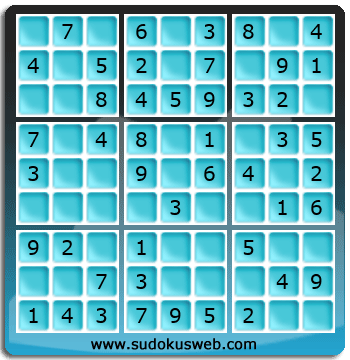 Sudoku de Niveau Tr&egrave;s Facile