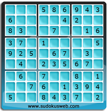 Sudoku de Niveau Tr&egrave;s Facile