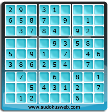 Sudoku de Niveau Tr&egrave;s Facile