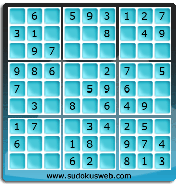 가장 쉬운 단계의 스도쿠