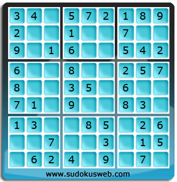 Sudoku de Nivel Muy F&aacute;cil