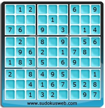 가장 쉬운 단계의 스도쿠