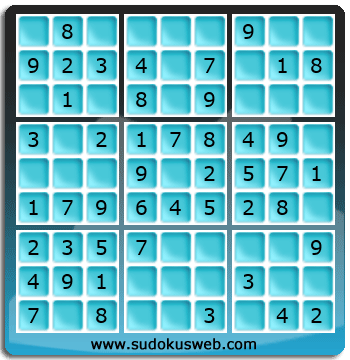 Sudoku de Nivel Muy F&aacute;cil
