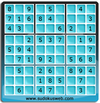 Sudoku de Niveau Tr&egrave;s Facile
