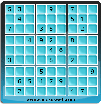 Sudoku von mittelm&auml;ssiger h&ouml;he