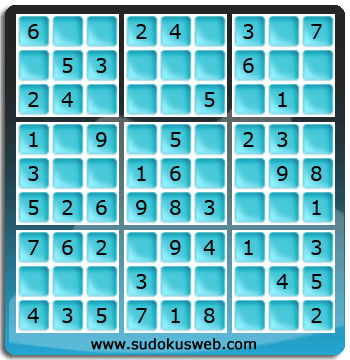 Sudoku de Nivel Muy Fácil Sudoku de Nivel Muy Fácil