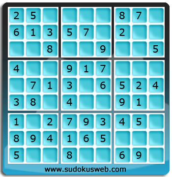 Sudoku de Nivel Muy F&aacute;cil