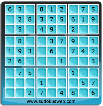 Sudoku de Nivel Muy F&aacute;cil