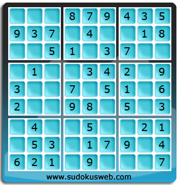 Sudoku de Nivel Muy Fácil Sudoku de Nivel Muy Fácil