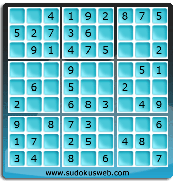 Sudoku de Nivel Muy F&aacute;cil