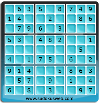 Sudoku de Nivel Muy F&aacute;cil