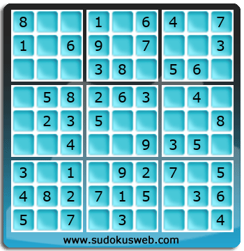 Sudoku de Nivel Muy F&aacute;cil