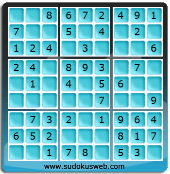 Sudoku de Nivel Muy F&aacute;cil