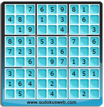 Sudoku de Nivel Muy F&aacute;cil