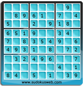 Nivel Muito Facil de Sudoku