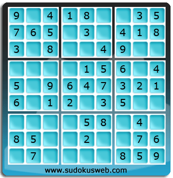 Sudoku de Nivel Muy F&aacute;cil
