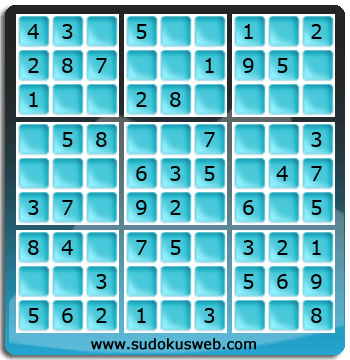 Sudoku de Niveau Très Facile Sudoku de Niveau Très Facile