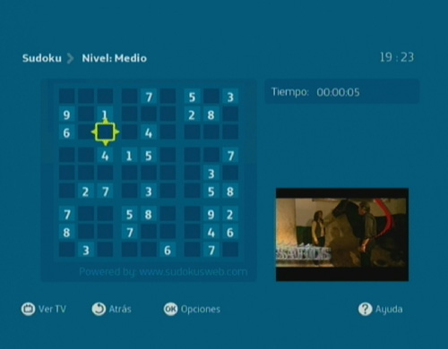Movistar TV の SudokusWeb